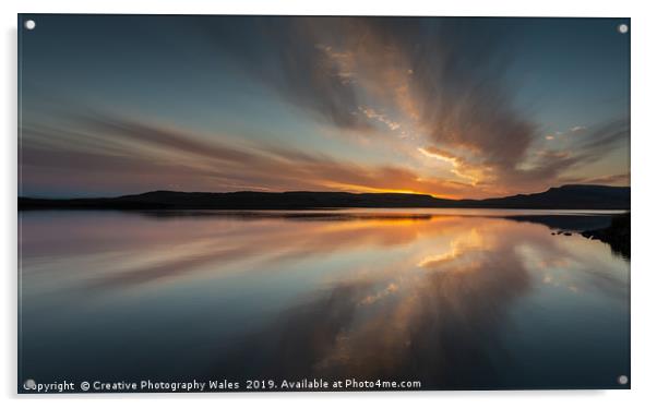 Loch Fada at Sunrise, Isle of Skye Acrylic by Creative Photography Wales