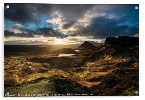 The Quiraing on Isle of Skye Acrylic by Creative Photography Wales