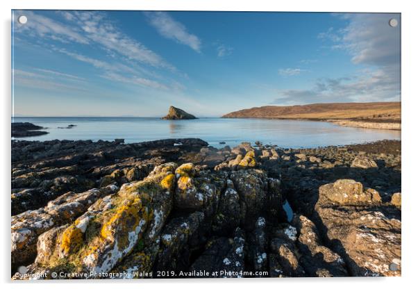 Tulm Bay on the Isle of Skye Acrylic by Creative Photography Wales