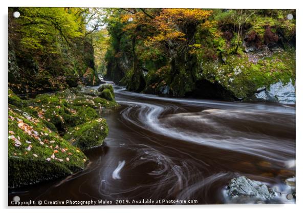 Fairy Glen; Snowdonia National Park Acrylic by Creative Photography Wales