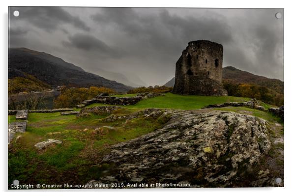 Llanberis Castle, Snowdonia National Park Acrylic by Creative Photography Wales