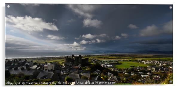 Harlech Castle; Snowdonia National Park Acrylic by Creative Photography Wales