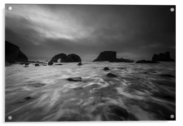 Elephant Rock on the Ballintoy Coastline on the Th Acrylic by Creative Photography Wales