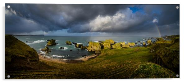 Ballintoy Coastline on the The Causeway Coast in C Acrylic by Creative Photography Wales