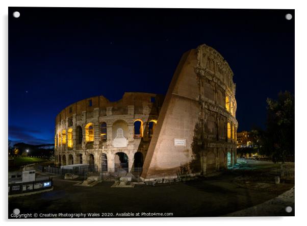 The Colloseum, Rome, Italy Acrylic by Creative Photography Wales