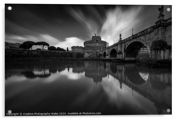 Castel Sant'Angelo, Rome, Italy Acrylic by Creative Photography Wales