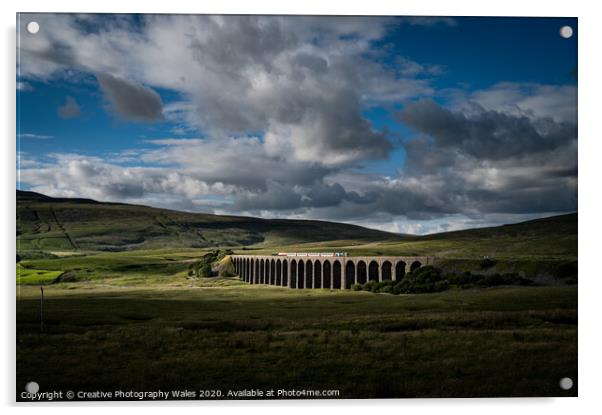 Ribblehead Viaduct in the Yorkshire Dales Acrylic by Creative Photography Wales