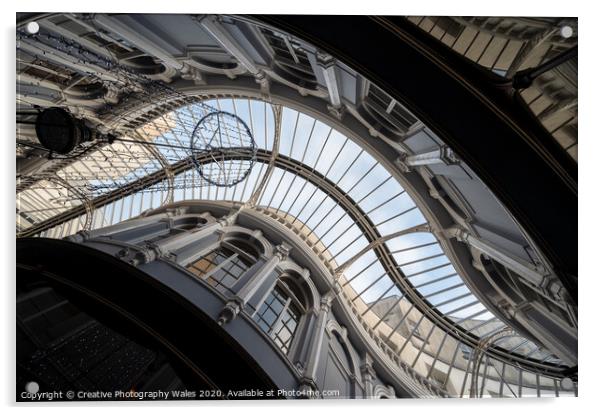 The Arcades in Cardiff, Wales Acrylic by Creative Photography Wales