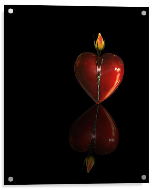From the Heart Acrylic by Debra Kelday