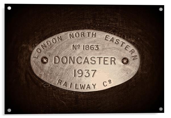 Doncaster 1937 Steam Train. Acrylic by Celtic Origins