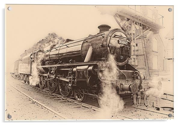 Steam Train - 45212 Locomotive Acrylic by Celtic Origins