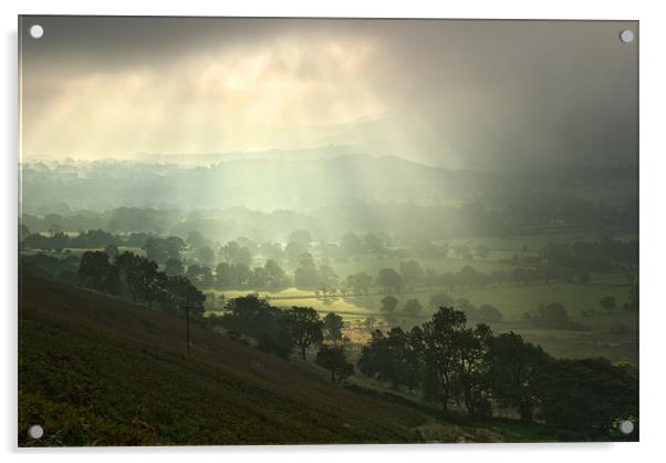 Hope Valley, Derbyshire Acrylic by Scott Simpson