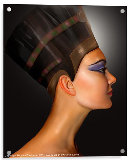 Nefertiti Queen of Egypt Acrylic by Laura Dawnsky