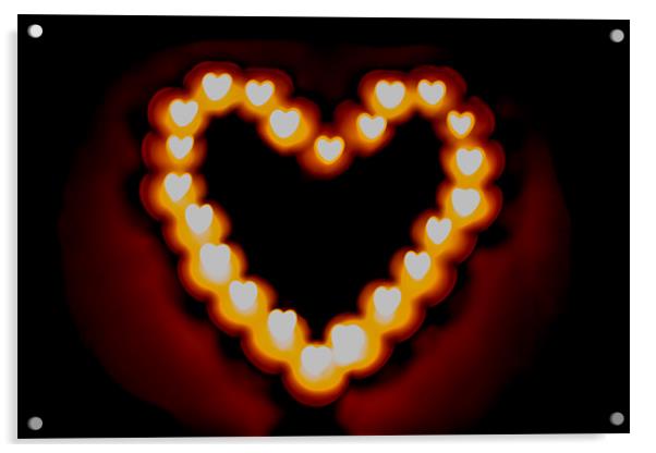 My Burning Heart Acrylic by Paul Shears Photogr