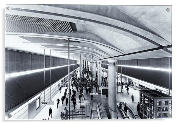 Commuter Central Acrylic by Paul Shears Photogr
