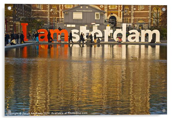 I Amsterdam Acrylic by Jonah Anderson Photography