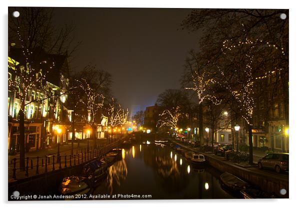 misty cold canals Acrylic by Jonah Anderson Photography