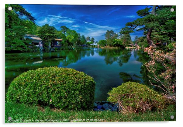 Japanese Garden Pond Acrylic by Jonah Anderson Photography