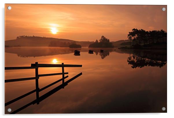 Knapps Loch Sunrise Acrylic by Grant Glendinning