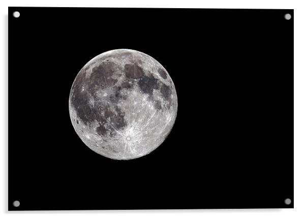 Full Moon Acrylic by Grant Glendinning