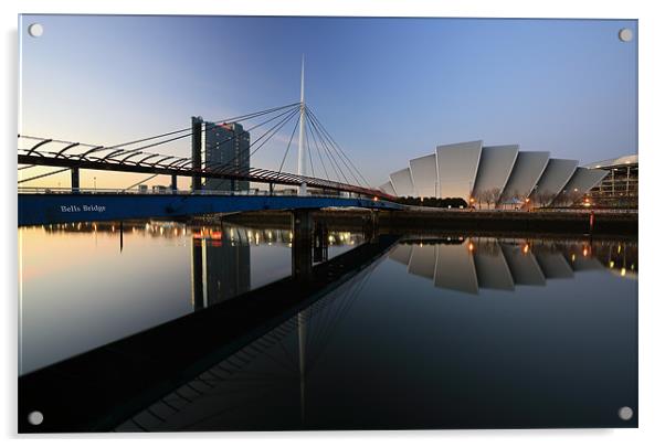 Clydeside Reflections Acrylic by Grant Glendinning