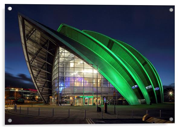 Glasgow Armadillo Auditorium Acrylic by Grant Glendinning