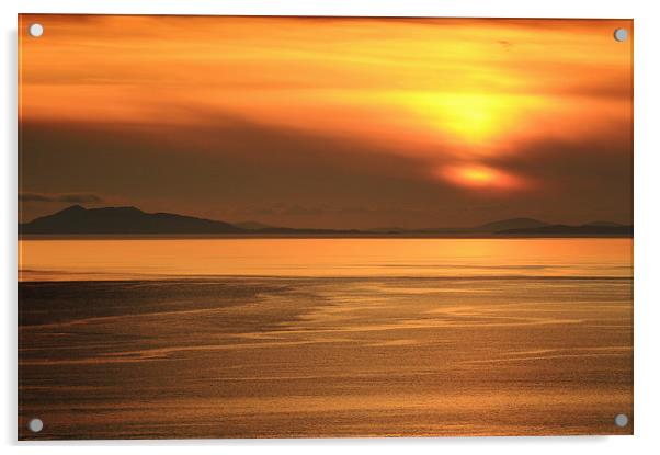 Neist point Sunset Acrylic by Grant Glendinning