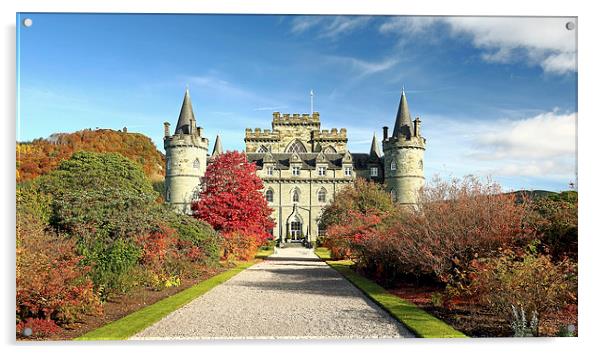  Inveraray Castle Acrylic by Grant Glendinning