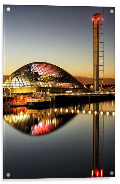 The Glasgow Science Centre  Acrylic by Grant Glendinning