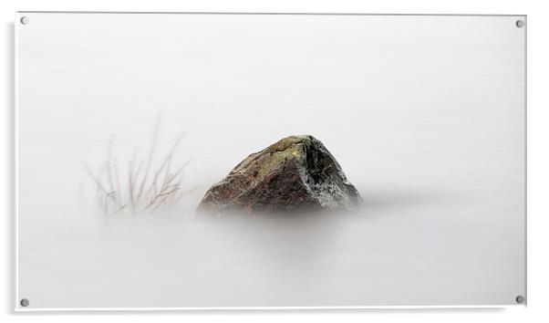  Loch Lomond Rock Acrylic by Grant Glendinning