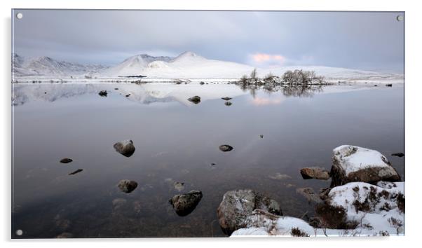 Winter Sunrise Glencoe Acrylic by Grant Glendinning