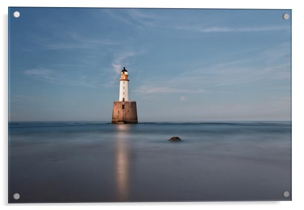 Lighthouse Twilight Acrylic by Grant Glendinning