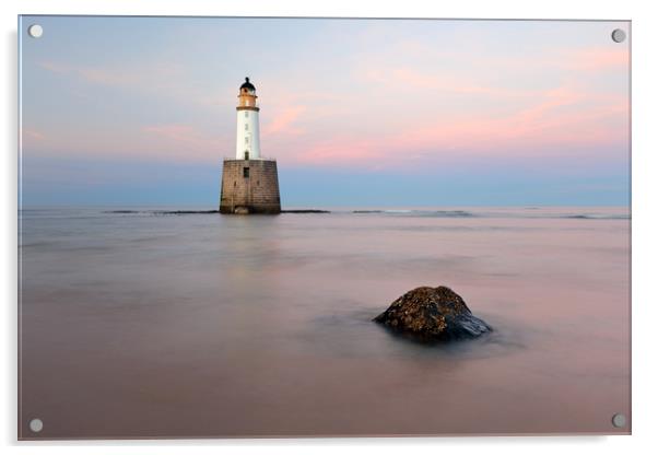Sunset at Rattray Head Lighthouse Acrylic by Grant Glendinning