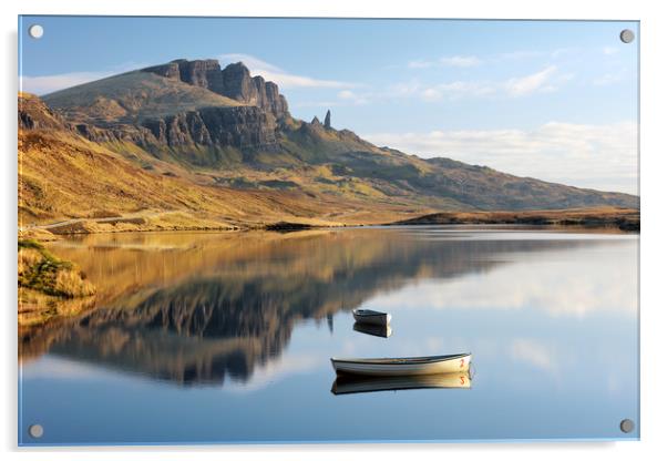 Storr reflection Acrylic by Grant Glendinning