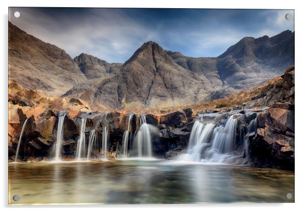 Fairy Pools - Isle of Skye 2 Acrylic by Grant Glendinning