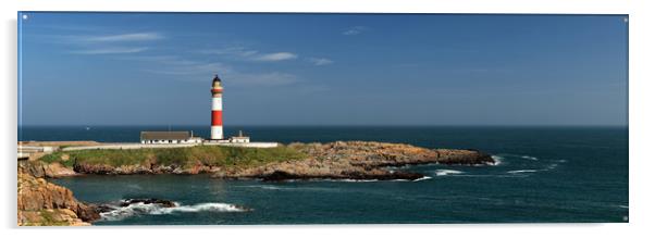 Buchan Ness Lighthouse Acrylic by Grant Glendinning