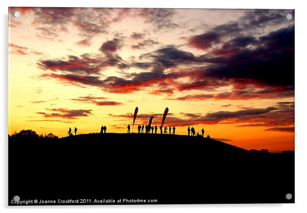 Sunset Silhouette Acrylic by Joanne Crockford