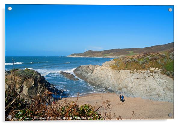 Barricane to Morte Point Acrylic by Joanne Crockford