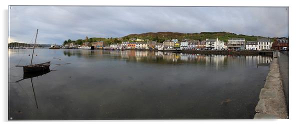 Tarbert Harbour - Panorama Acrylic by Maria Gaellman