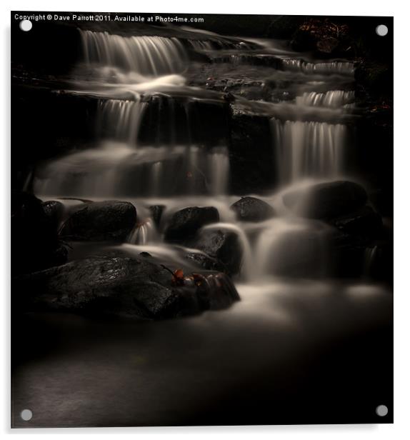 Lumsdale Valley Waterfalls Acrylic by Daves Photography