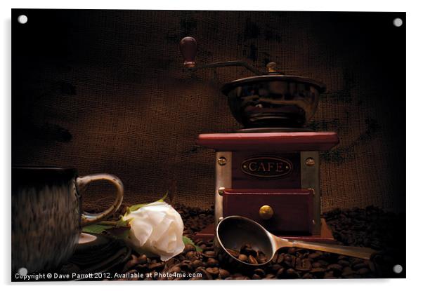 Love Real Coffee Acrylic by Daves Photography