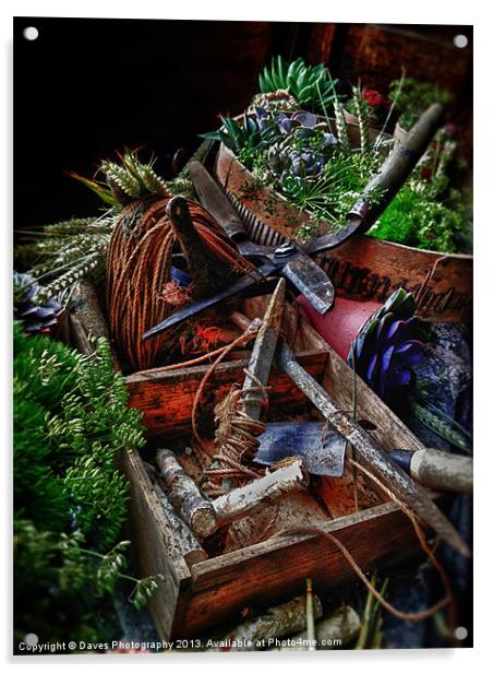 Country Garden Potting Shed Acrylic by Daves Photography