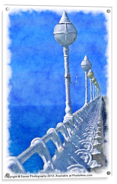 Boardwalk Pier Acrylic by Daves Photography