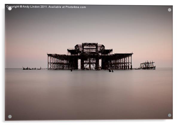 The West Pier at Brighton Acrylic by Andy Linden