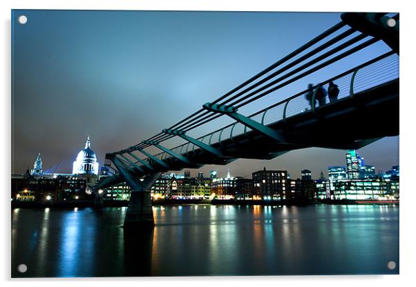 The Millennium Bridge Acrylic by Andy Linden