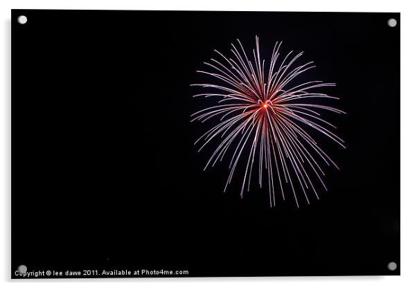 Fantastic Firework Acrylic by Images of Devon