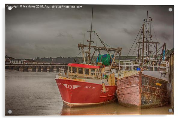  waiting for tide Acrylic by Images of Devon