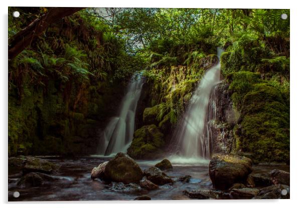 Venford Falls Acrylic by Images of Devon