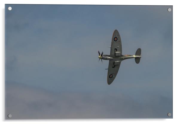Mk 9 Supermarine Spitfire Acrylic by Images of Devon