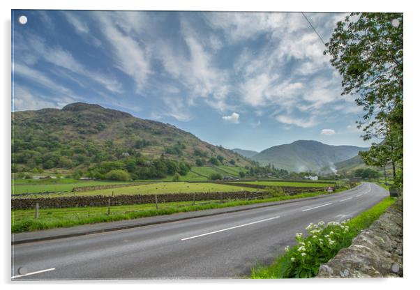 The A592 Windermere to Ullswater Acrylic by Images of Devon